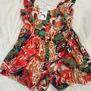 Commense Multicolor Abstract Dress